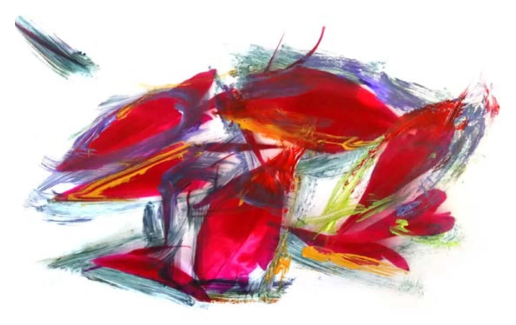 Blüten, Acryl auf Leinwand
