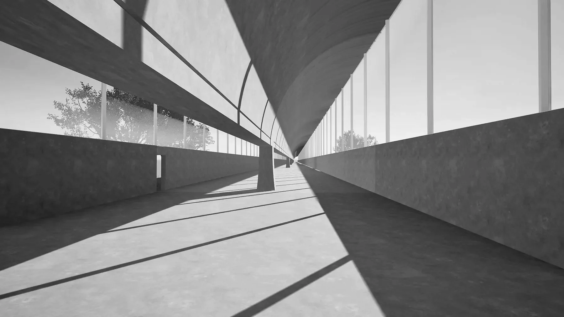 Lightness is a Choice, Rendering im Abendlicht