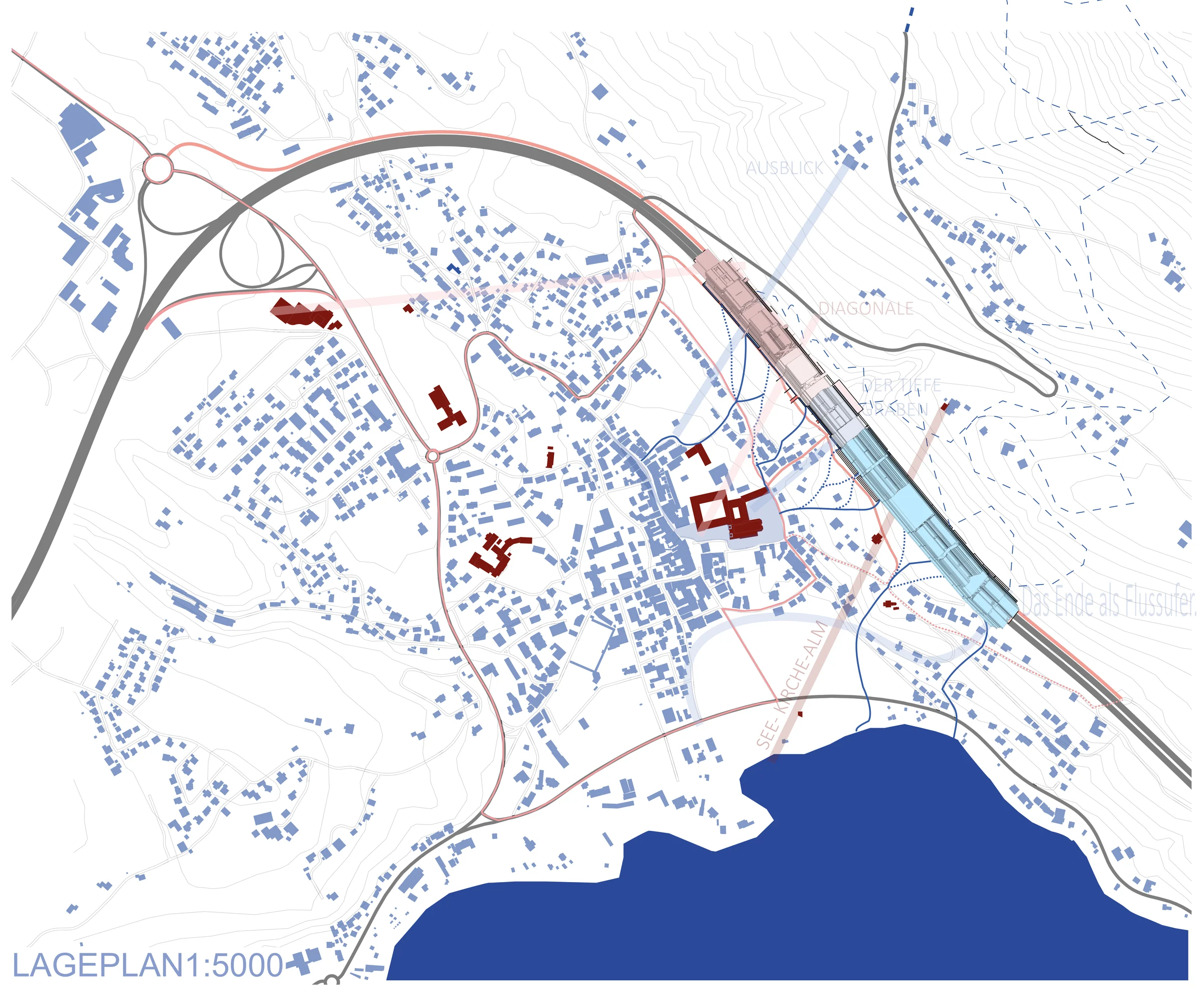 Lageplan 1:5000, Marktgemeinde Mondsee